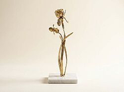 14867-S MUMLUK GOLD IRIS KOLEKSIYON 11,5x11,5x27cm - KERVAN