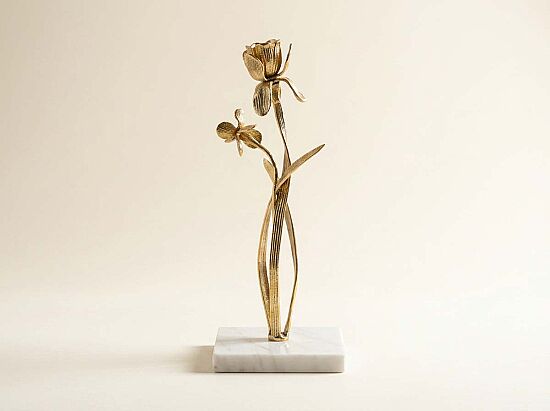 14867-S MUMLUK GOLD IRIS KOLEKSIYON 11,5x11,5x27cm - 1