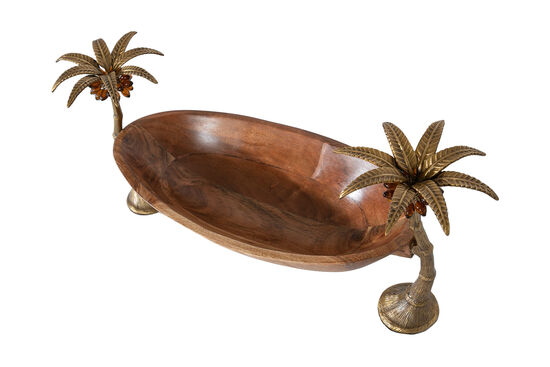 14996 OVAL TEPSI PALMIYE KOLEKSIYON 40x18x30cm - 2