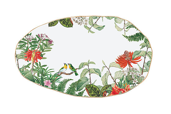 1591 EXCA PORSELEN SERVİS TABAĞI 36CM X 21,5CM - 1