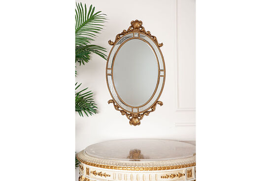 17F-687 AYNA GOLD 83x53x3.5cm (IC OLCU:43x63cm) - 2