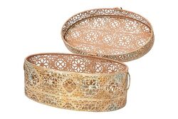 180393L-K238 METAL DEKORATIF KUTU 31x21x13.5cm - Thumbnail