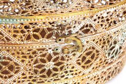 180393L-K238 METAL DEKORATIF KUTU 31x21x13.5cm - Thumbnail