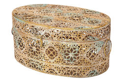 180393L-K238 METAL DEKORATIF KUTU 31x21x13.5cm - Thumbnail