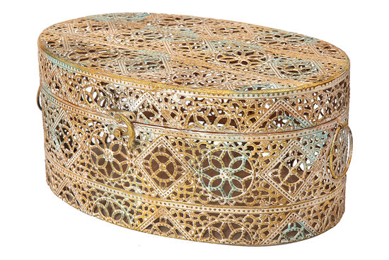 180393L-K238 METAL DEKORATIF KUTU 31x21x13.5cm