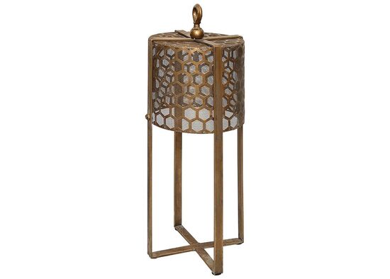 181707-A82 METAL YER LAMBASI 23x23x61.5cm