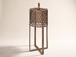 181707-A82 METAL YER LAMBASI 23x23x61.5cm - HOME SWEET HOME