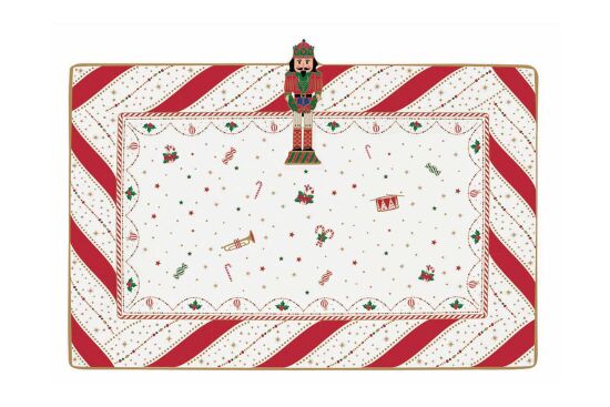 2077 NTWI Porselen Servis Tabağı 36 x 24 cm - 1