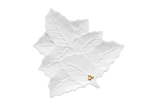 2173 HOLW Porselen Sunumluk 30 x 30 cm - Beyaz - 1