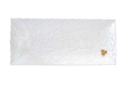 2176 HOLW Porselen Sunumluk 37 x 16,5 cm - Beyaz - KERVAN