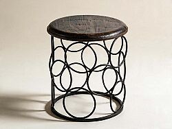 SIYAH METAL SEHPA KUCUK NATUREL 34x34x38cm TK-13088-TK-013009-2231-RAL-008576-TK-9044 - HSH-KRVN ORTAK