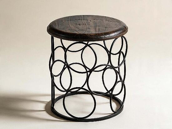 SIYAH METAL SEHPA KUCUK NATUREL 34x34x38cm TK-13088-TK-013009-2231-RAL-008576-TK-9044 - 1