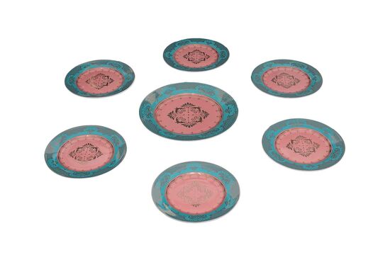 2648BB-26PP-10.5 PASTA SETI YESIL (1ADET 27cm- 6ADET 20cm TABAK)