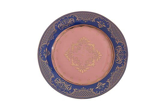 2648DB-26PP-10.5 PASTA SETI MAVI (1ADET 27cm- 6ADET 20cm TABAK)