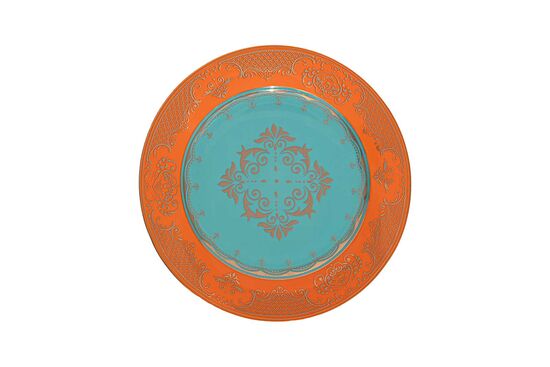 2648OR-26PP-10.5 PASTA SETI TURUNCU (1ADET 27cm- 6ADET 20cm TABAK)