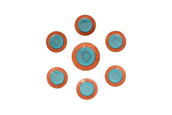 2648OR-26PP-10.5 PASTA SETI TURUNCU (1ADET 27cm- 6ADET 20cm TABAK)