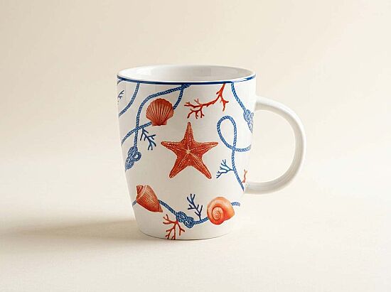 2683 COTE Porselen Kulplu Bardak 350 ml - 1