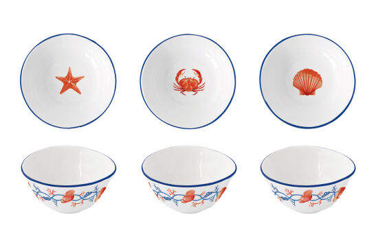 2687 COTE 3'lü Porselen Kase Seti Ø 10 cm - 1