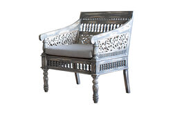 2940-7676 B TEKLI KOLTUK GRI-BEYAZ 65x65x90cm - HSH-KRVN ORTAK