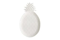 3021 PIWH Porselen Servis Tabağı 36 x 21,5 cm - Beyaz - KERVAN