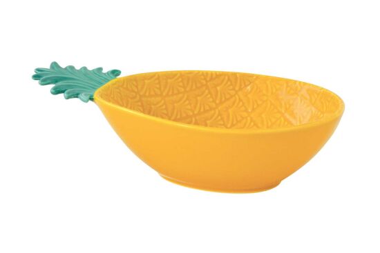 3022 PIYG Porselen Kase 17,5 x 11,5 cm - Sarı- Yeşil - 1