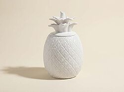 3025 PIWH Porselen Kavanoz 9 x 9 x 15 cm - Beyaz - KERVAN
