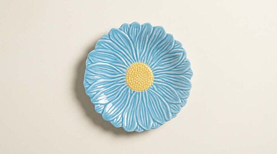 3172 DASL Porselen Pasta Tabağı 21 cm - Mavi - 1