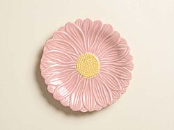 3172 DASP Porselen Pasta Tabağı 21 cm - Pembe - KERVAN