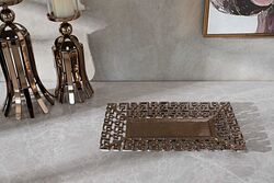525880-1 DEKORATIF TABAK KUCUK 44x26x3cm - Thumbnail