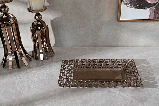 525880-1 DEKORATIF TABAK KUCUK 44x26x3cm