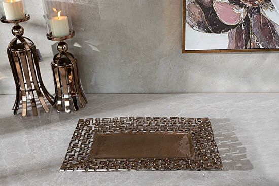 525880-2 DEKORATIF TABAK BUYUK 51x31x3cm
