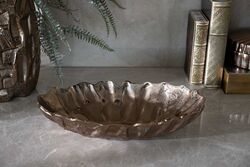 526140-1 DEKORATIF OVAL TABAK 40x20x9cm - Thumbnail