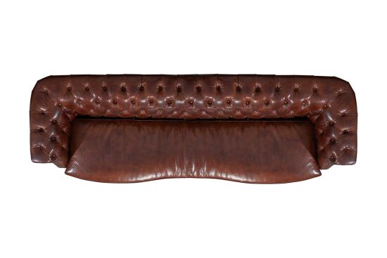 6018-300 DÖRTLÜ KOL.DERİ KAPİTONE ESK. KAHVE 100x300x73cm - 3