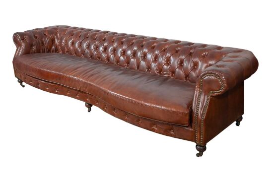 6018-300 DÖRTLÜ KOL.DERİ KAPİTONE ESK. KAHVE 100x300x73cm - 2