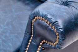 6018-3D UCLU KOLTUK DERI KAPITONELI MAVI 224x100x73cm - 4