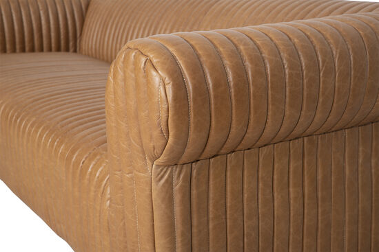 6036-3D UCLU KOLTUK DERI DILIMLI CAMEL110x260x70cm