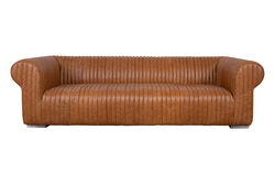 KERVAN - 6036-3D UCLU KOLTUK DERI DILIMLI KAHVE 110x260x70cm