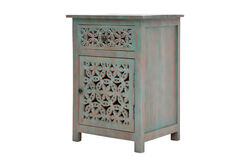 KERVAN - 7133-6437-TK-9059 KOMODIN 1 CEK 1 KAP -MAVI 55x40x76cm