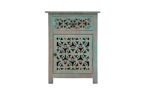 7133-6437-TK-9059 KOMODIN 1 CEK 1 KAP -MAVI 55x40x76cm