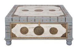 7719A SANDIK GRI-KREM 100x100x46cm - KERVAN