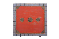 7723A SANDIK TURUNCU-GRI 100x100x46cm - Thumbnail
