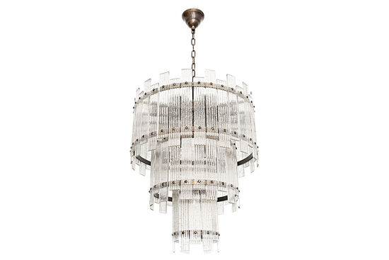 784-60 CIZGILI CAMLI AVİZE 60cm