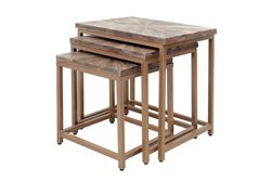 ÜÇLÜ ZİGON KAHVE 51x40x54cm TK-13091-TK-013014-8516-8574-RAC-2301-12359-12525 - HSH-KRVN ORTAK