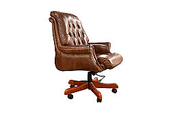 858B DERI OFIS SAND KAPITONE ESK.KAHVE 70x83x110cm 611DB - 2