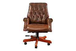 858B DERI OFIS SAND KAPITONE ESK.KAHVE 70x83x110cm 611DB - KERVAN