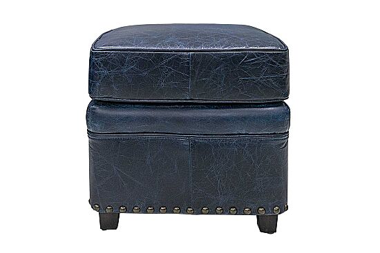 867ST DERI PUF MAVI 50x50x45cm - 1