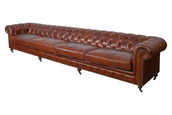880A-AB-403 CHESTER DERİ KOLTUK DÖRTLÜ KAHVE 94x403x79cm - 2