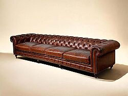 880A-AB-403 CHESTER DERİ KOLTUK DÖRTLÜ KAHVE 94x403x79cm - 2