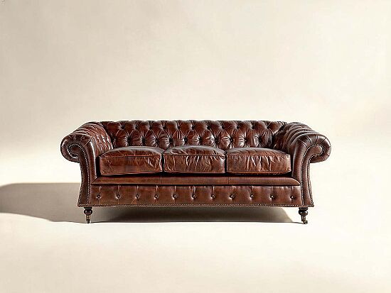 8819-3D CHESTER DERI KOLTUK UCLU KAHVE 207x89x73cm 611DB - 1