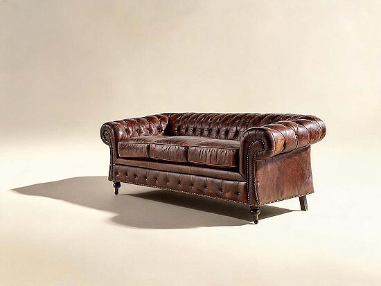 8819-3D CHESTER DERI KOLTUK UCLU KAHVE 207x89x73cm 611DB - 2